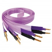 Ультраплоский экструдированный акустический кабель Nordost Purple Flare banana 1.0м Leif