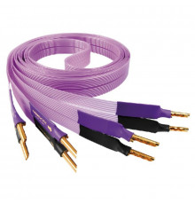 Ультраплоский экструдированный акустический кабель Nordost Purple Flare banana 1.0м Leif